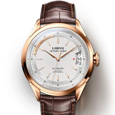 China 2021 New Arrival Automatic Watches 17511 Date LOBINNI Watch Men Mechanical Wrist Fashion Watch for sale