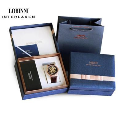 China OEM Leather Custom Simple Gift Storage Luxury Paper Packaging Watch Box for sale