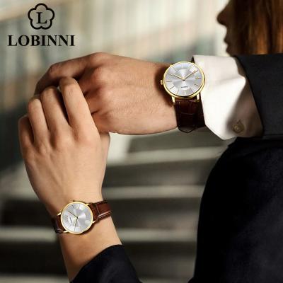 China LOBINNI 3013 Water Resistant Couples Quartz Wristwatches Set For Men And Women Lovers Quartz Simple Minimalist Watches for sale