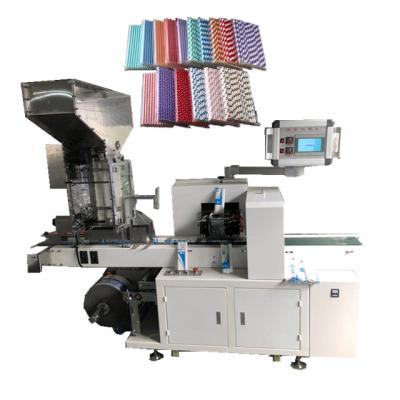 China Food Newly Designed Simple Drinking Paper Straw Packing Machine for sale