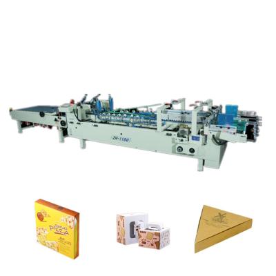 China automatic folder gluer machine for making paper box, cake box, pizza box 60---180pieces/min for sale