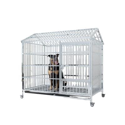 China Breathable Stainless Steel Dog Kennels Commercial Strong Pet Cages Carriers Houses Large Dog for sale