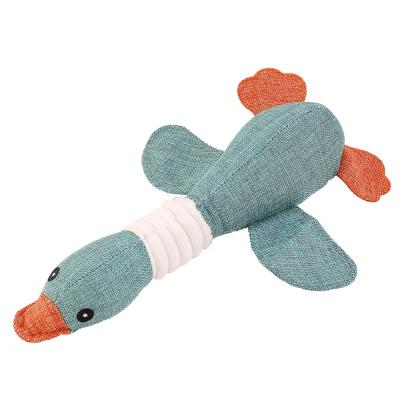 China Viable Dog Chew Toys Pets Wild Goose Stuffed Plush Squeaky Puppy Dog Toy for Small and Medium Dogs for sale