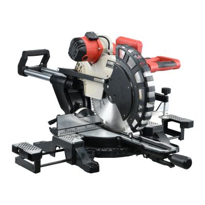 China Wood Saw 12 Inch Bevel Sliding Compound Double Miter Saw Professional Woodworking Machine HM1245 for sale