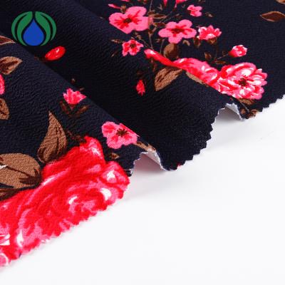 China Newest Floral Jacquard Design 200GSM Jacquard Dress Knit Liverpool Fabric for sale