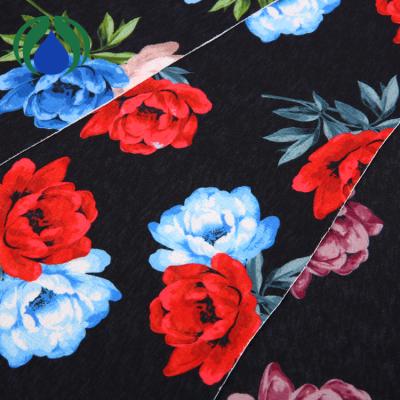 China Printing china supplier beauty rose textile silk fabric plain printing for sale