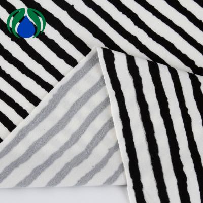 China 2019 newest black and white dty print stripe fabric for outdoor furniture for sale