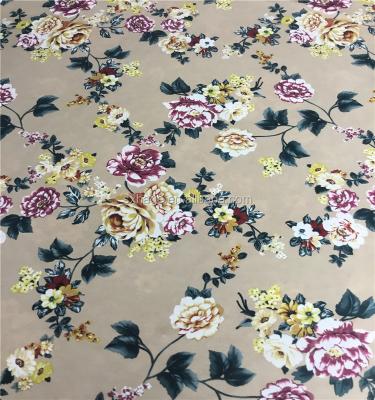 China Plain flower ity fabric with breath printed for garment lady's dress skirt for sale