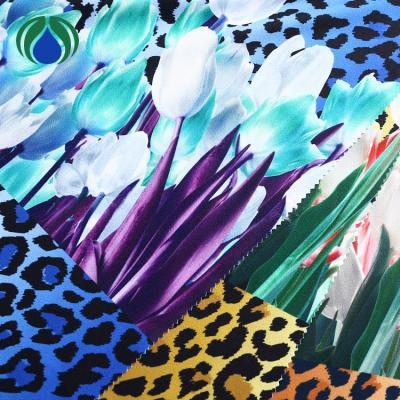 China 2019 Hot Selling China Market Beautiful Shrink-Resistant Printing Polyester Spandex Hawaiian Blend Fabric for sale