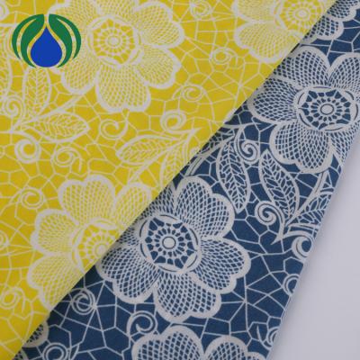 China 2019 Hot Selling China 100% Chiffon Print White Flower Product Knitted Polyester Anti Static Fabric for sale