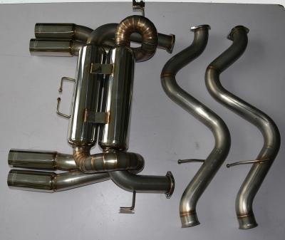 China 304ss BM*W E90 E92 M3 08-13 Rear Section Exhaust Pipe Systems Carve Burnt Blue Tips for sale