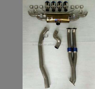 China titanium alloy titanium racing sport exhaust system for gtr35 niss*an for sale