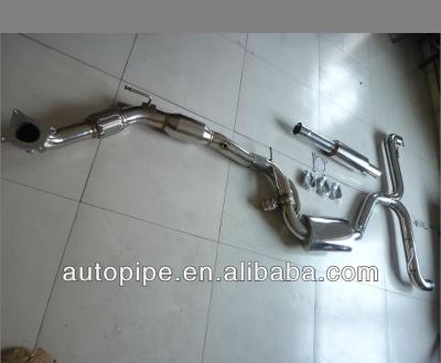 China Race non resonated cat back system for VW golf mk6 Tip: 76mm for sale