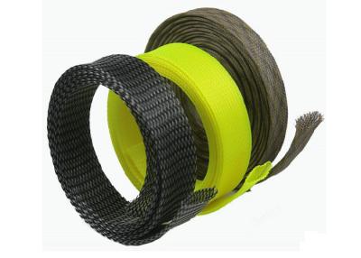 China RoHS Abrasion Resistant Electrical Braided Sleeving For Wire / Cable Management for sale