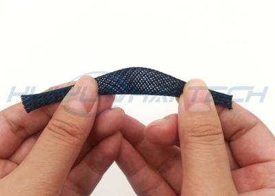 China Haltbares HAUSTIER dehnbares umsponnenes Sleeving flexibles Nylon/Haustier-Material zu verkaufen