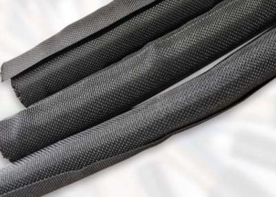 China Wrap Around Cable Self Wrapping Split Braided Sleeving Polyester Heat Resistant for sale
