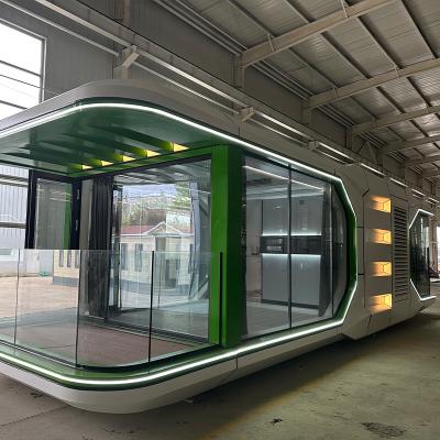 China Moderno Cabina de cápsula Contenedor de hotel Casa de dormir Pod al aire libre Móvil Casa pequeña de lujo en venta