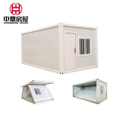 China ZHONGDING Prefabrik Ev Modular House Simple Style Folding Container House with Toilet for sale