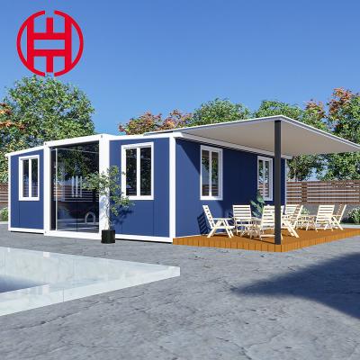 China Pequeña casa plegable de 2 dormitorios expandible para contenedor de habitación prefabricada modular en venta