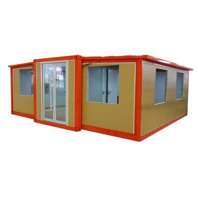 China Modern Design 20ft Australia 3 in 1 Folding Mobile Homes Expandable Container House for sale