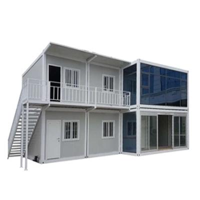 China Online Technical Support Prefab House Cabin Sandwich Panel Flat Pack Container House for sale