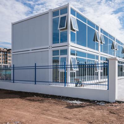 China Modern Design Steel Flat Pack Prefabricated Shipping Container House for Dormitory for sale