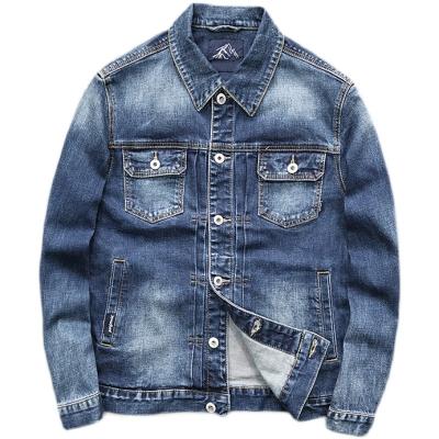 China Breathable Denim Washed Soft Cowboy Fashion Classic Plus Vintage Mens Denim Coat Top Quality Class Men for sale