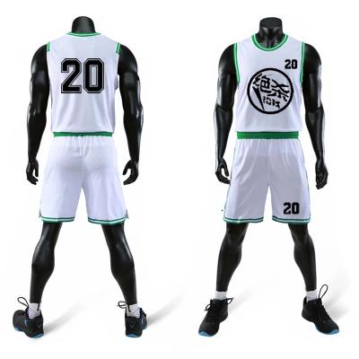 China New High Quality QUICK DRY High Quality Sleeveless Shirt Basketball Color Sports Polo Shirt Custom Design Green And White Uniform for sale