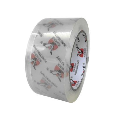 China Express Container Bubble Free Waterproof Strong Adhesive Crystal Sealing Packaging Sealing Adhesive Logistics Tape Transparent Super Bopp for sale