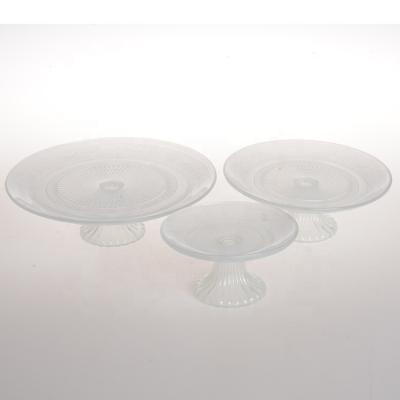 China Disposable Wholesale High Quality Logo Color Glass Fruit Food Charger Dish Disposable Customized Dishes for sale