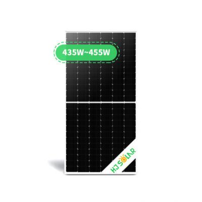 China HJ Solar Power System 400 Watt Solar Panel Sun Power 166mm 435W 440W 455W 450W 455W Solar Panel Price for sale