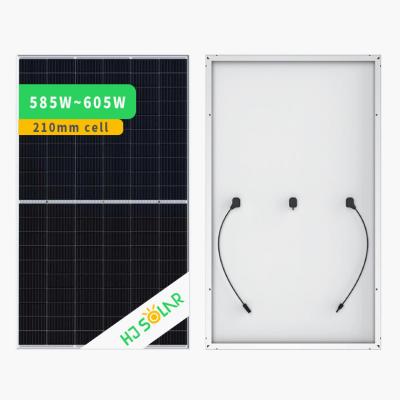 China 2022 new arrival 585W 590W 595W 600W 605W solar power system half perc cell PV panel 600watt solar panel price for sale