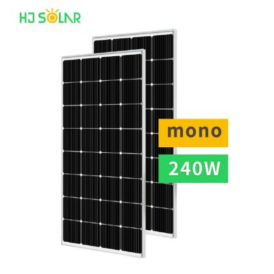 China Renewable Energy 40W~450W PV Panel 12v 240W Solar Panels Roof Solar Home Solar System Mini Solar System Solar Panel Price for sale