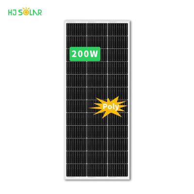 China Factory Sales Poly Solar Panel 100W 150W 200W 300W Solar Power Solar System Solar Street Light System Products 200Watt 18V 36V for sale