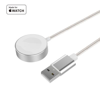 China wireless charger for iwatch mini mfi portable wireless charger for iwatch round shape slim magnetic wireless charger for apple watch for sale