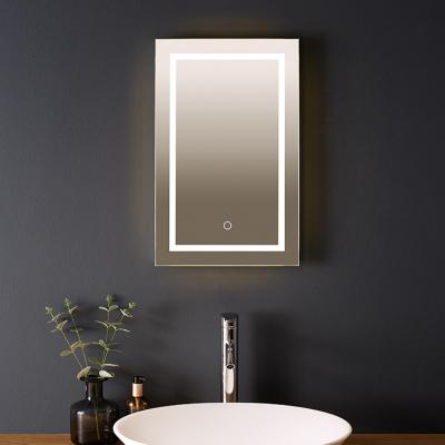 China Minimalist Fogproof Wall Mounted Magnifying Makeup Mirror Led Light Smart Mirror With Speaker for sale