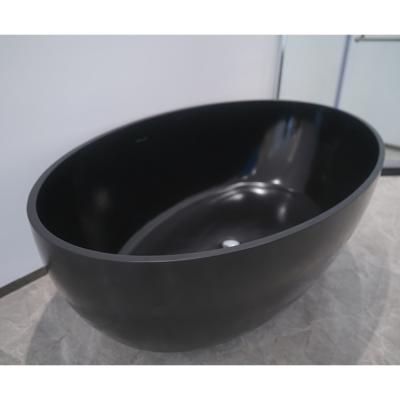 China Bathroom Eco-friendly Material Solid Stone Bathtub Artificial Stone Bathtub Surface Freestanding Bathtub for sale