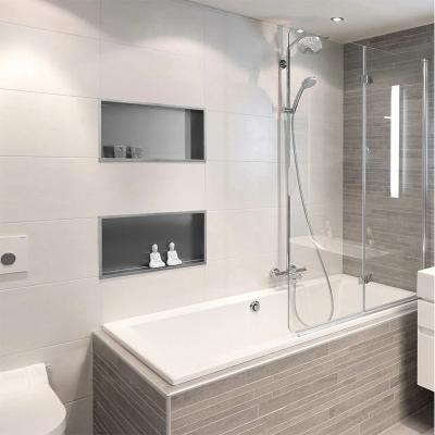 China Modern Gold Colored Stainless Steel Bathroom SS304 Recess Metal Wall Mounted Hidden Shower Niche for sale