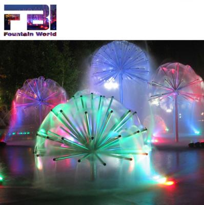 China / 304 stainless steel material dandelion led ball fountain for outdoor decorations fountain nozzles for sale