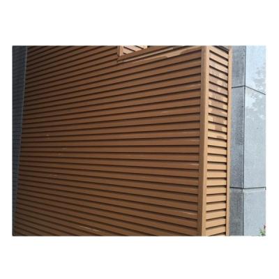 China Exterior composite antifading grooved panel soundproof pvc foam wpc wall panel for sale