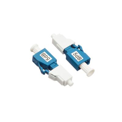 China FTTX Fiber Attenuator LC/UPC Male To Female Attenuator 0~30db for sale