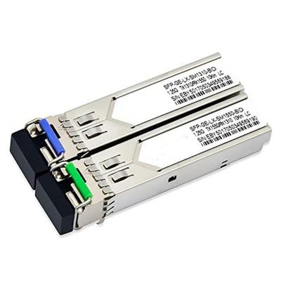 China For Network Switch Simplex Compatible 1.25G 1000BASE 1310/1550nm BIDI SC/LC 10KM SFP Module For GLC-BX-U GLC-BX-D 1-SFP-GE-LH40-SM1310-BIDI for sale