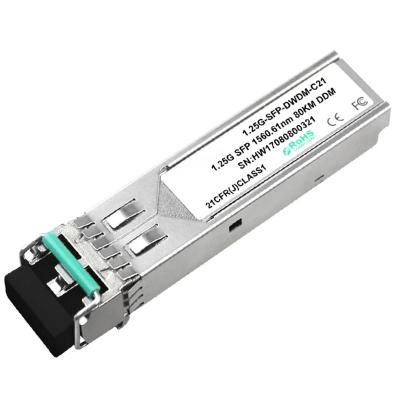 China For Network Switch 1.25G DWDM SFP CH17-61 DOM Optical Transceiver Modules, Single Mode Dual Fiber, up to 80KM for sale