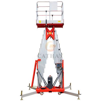 China Widely CE certificated 6~16m electric laod 250kg double mast push around vertical elevador andamio with factory price for sale