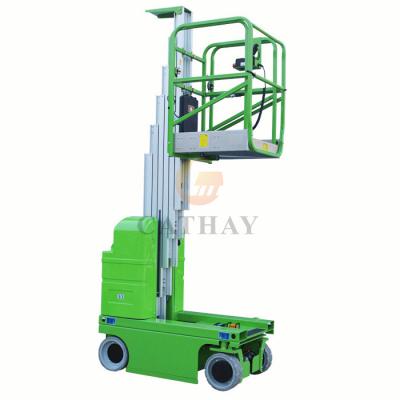 China Hotels 16m Overhead Aluminum Mobile Hydraulic Ladder Lift With High Quality for sale