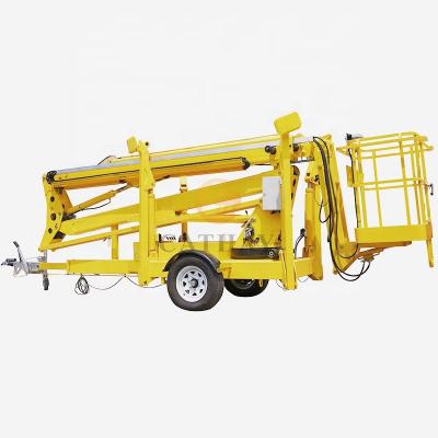 China Hotels Electric Portable Telescopic Articulated Sky Boom Lift for sale