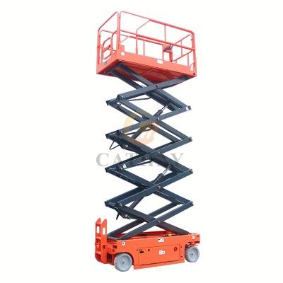 China High End Hotels 3~14m Mini Electric Hydraulic 300kg Scissor Self Propelled Lift With Ce for sale