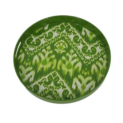 China Custom Round Plastic Food Serving Tray For Snack B93261 for sale