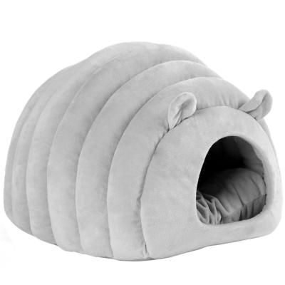 China Breathable Foldable Cave House Shape Nest Pet Sleeping Bed For Small Dog Bed Kennel Bed Nest for sale