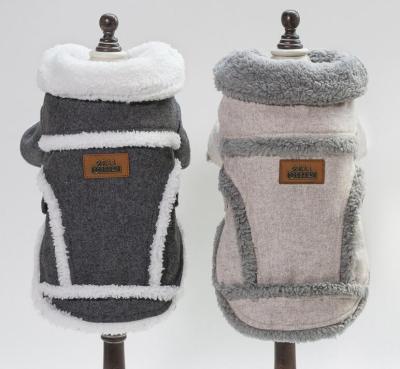 China Sustainably Drop Shipping Winter Clothes Dog Apparel Jacket Warm Pet Berber Fleece Tech-Clothing for sale